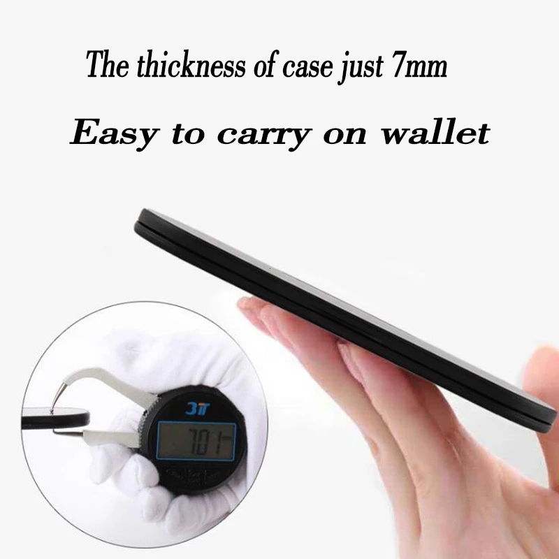 Thin Reading Protable Pocket Presbyc Eye Anti-Blue Ray Spectacles Eyeglasses With Case Round Glasses Frame +2