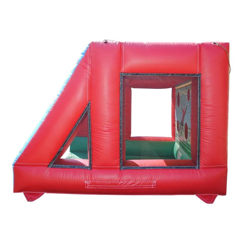 4mWx3.5mLx2.5mH (13.2x11.5x8.2ft) Customized 0.55mm PVC Inflatable Football Soccer Penalty Shoot Gate Inflatables Football Kick Goal Shooting Game wit