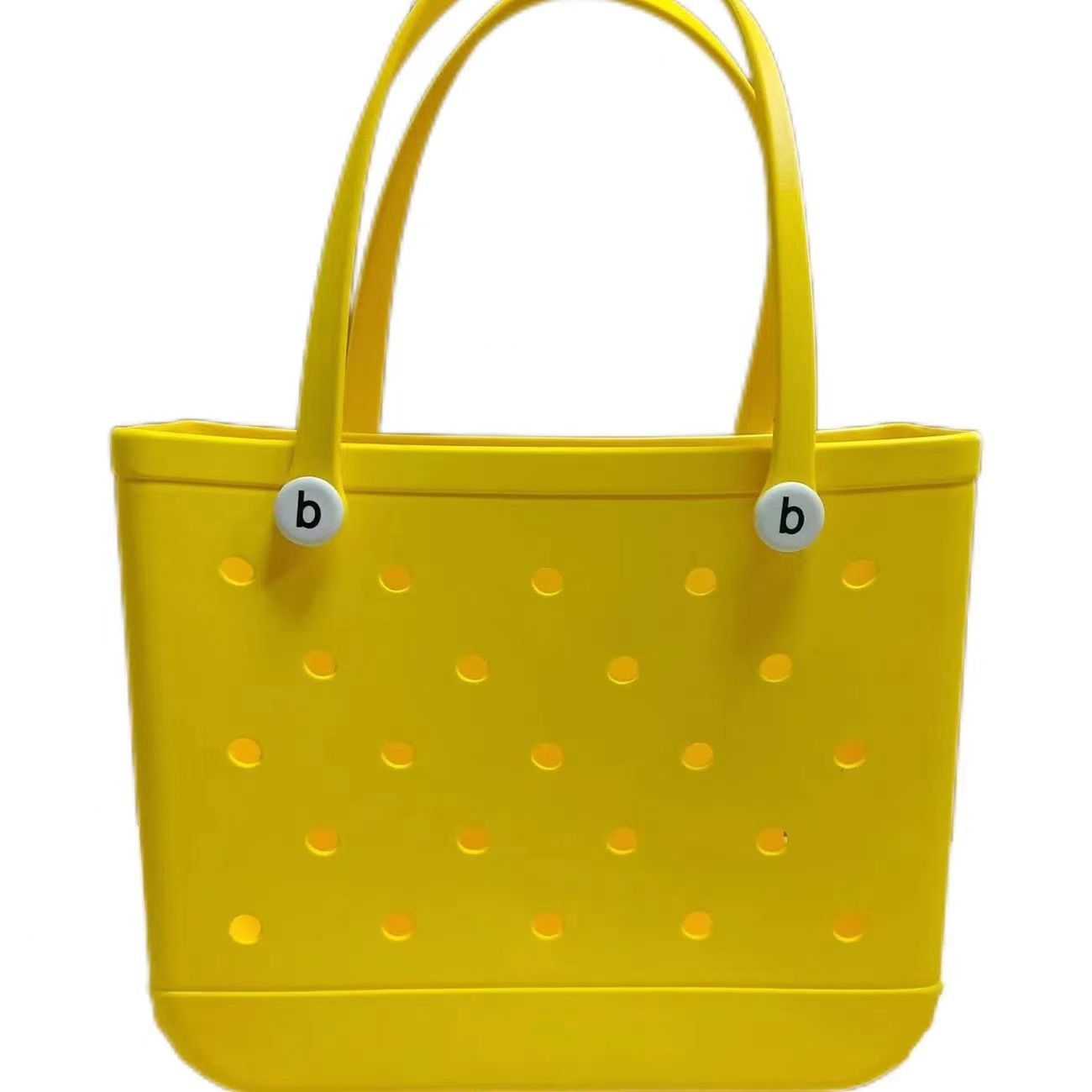 Shopping Bags Waterproof Beach Bag XL Solid Punched Organizer Basket Summer Outdoor Water Park Handbags Large Women's Totes