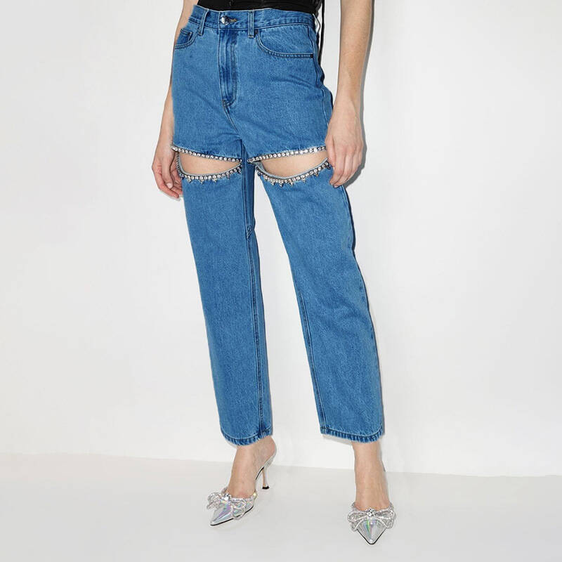 American Versatile Slimming 2025 New Spring Loose High Waist Long Straight Leg Pants Jeans For Women
