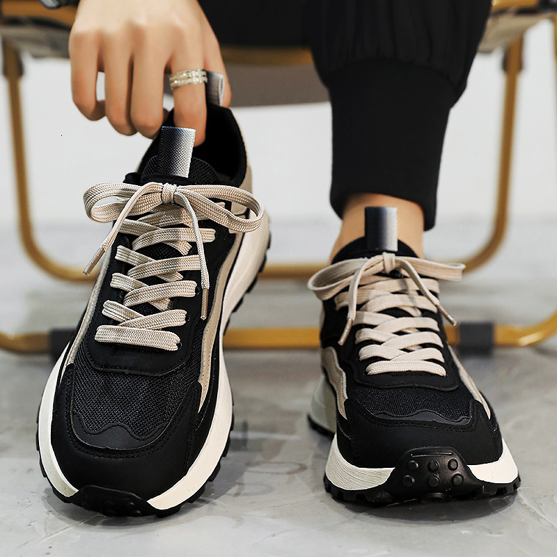 2025 Free Shipping Summer Men S Shoes New Outdoor Leisure Sports Training Designer Running Fashion Black Thick Bottom Anti Slip Skateboarding Tennis