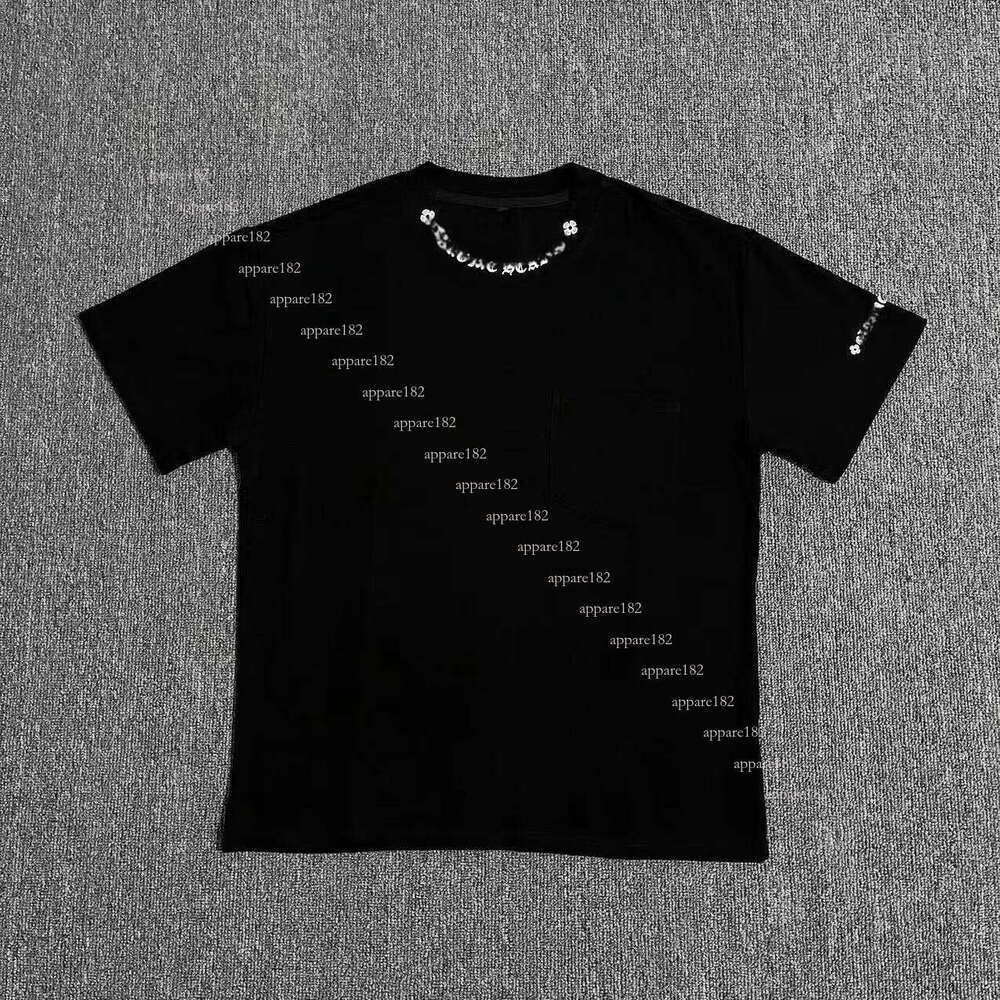 designer t shirt mens women brand shirts hoodie Casual Cotton hoode higher quality Summer tops Brand Short Sleeves Tops T Shirts Horseshoe Sanskrit Cross fa