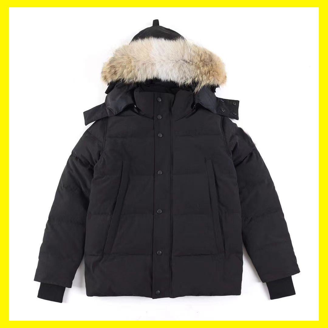 Winter Designer Men's Wyndham Parka Down Jacket Coats Wolf Fur Collar Oversized Clothes Outfit Fashion Style Winter Outdoor Warm Jacket