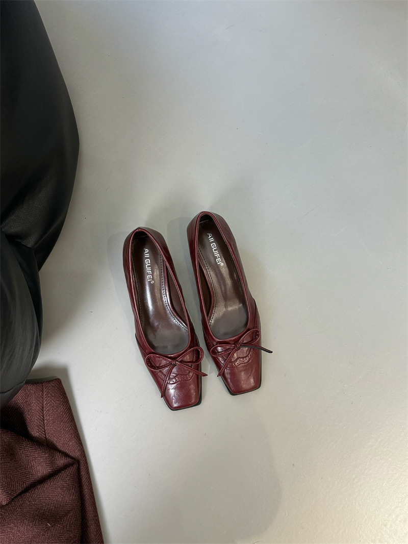 Toe Flat Loafers Ninjas Soft Sole Casual Mule Shoe Fall Retro Comforts Mary Jane Pumps Fashions Ballet Shoes 241101