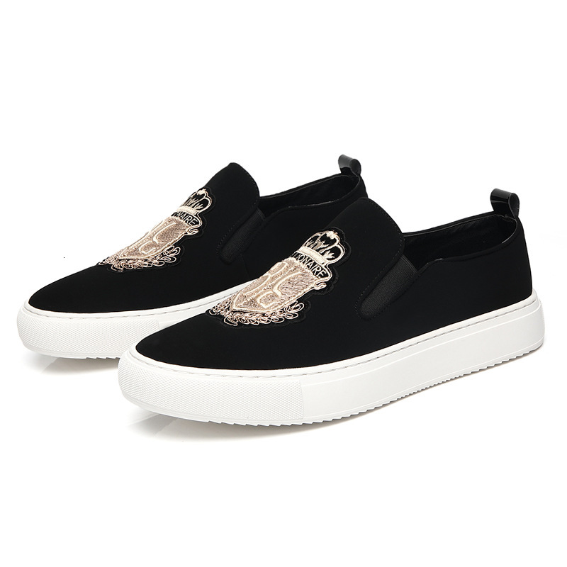Shoes Versatile Casual Free Shipping Fashion Designer High Quality Board Embroidered Breathable Soft Bottom One Step Lazy Outdoor Sports