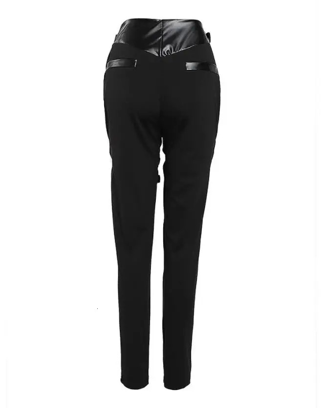 Womens pants autumn strapless high waisted zipper n tight pants fully matched womens YK2 250305