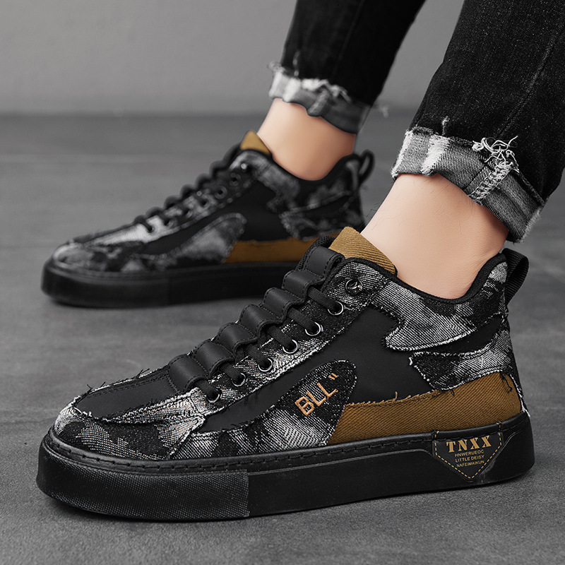 Summer And Winter Men s Fashion Designer Personalized High Top Sports Shoes Outdoor Casual Thick Soled Board Shoes Trendy Hip hop Splicing Men s Shoes