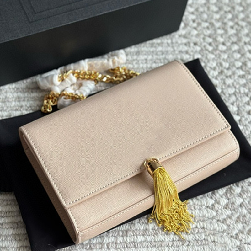 Retro flip-top envelope fashion chain commuter classic fringed small square designer ladies' shoulder high-end handbag crossbody bag
