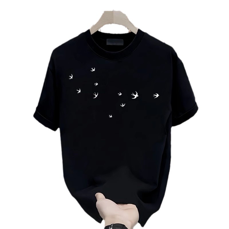 2025 New End Men S T Shirt Summer Short Sleeved Cotton Fashion Designer High Quality Versatile Top Half Sleeve Outdoor Casual Shirt