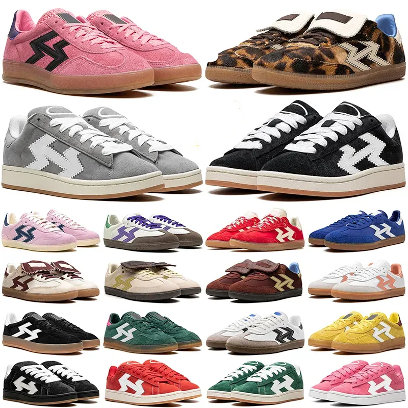 free shipping designer sneakers casual shoes men women unisex Leopard Hair Brown White Black Gum Green Grey Red Royal Blue Beige Pink mens trendy trainers