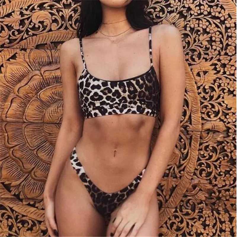 Bikini Women Swimwear Leopard Bikinis Sexy Biquini Swim Suit Push Up Swimsuit Female Beachwear Swimming Bikini Women T250602