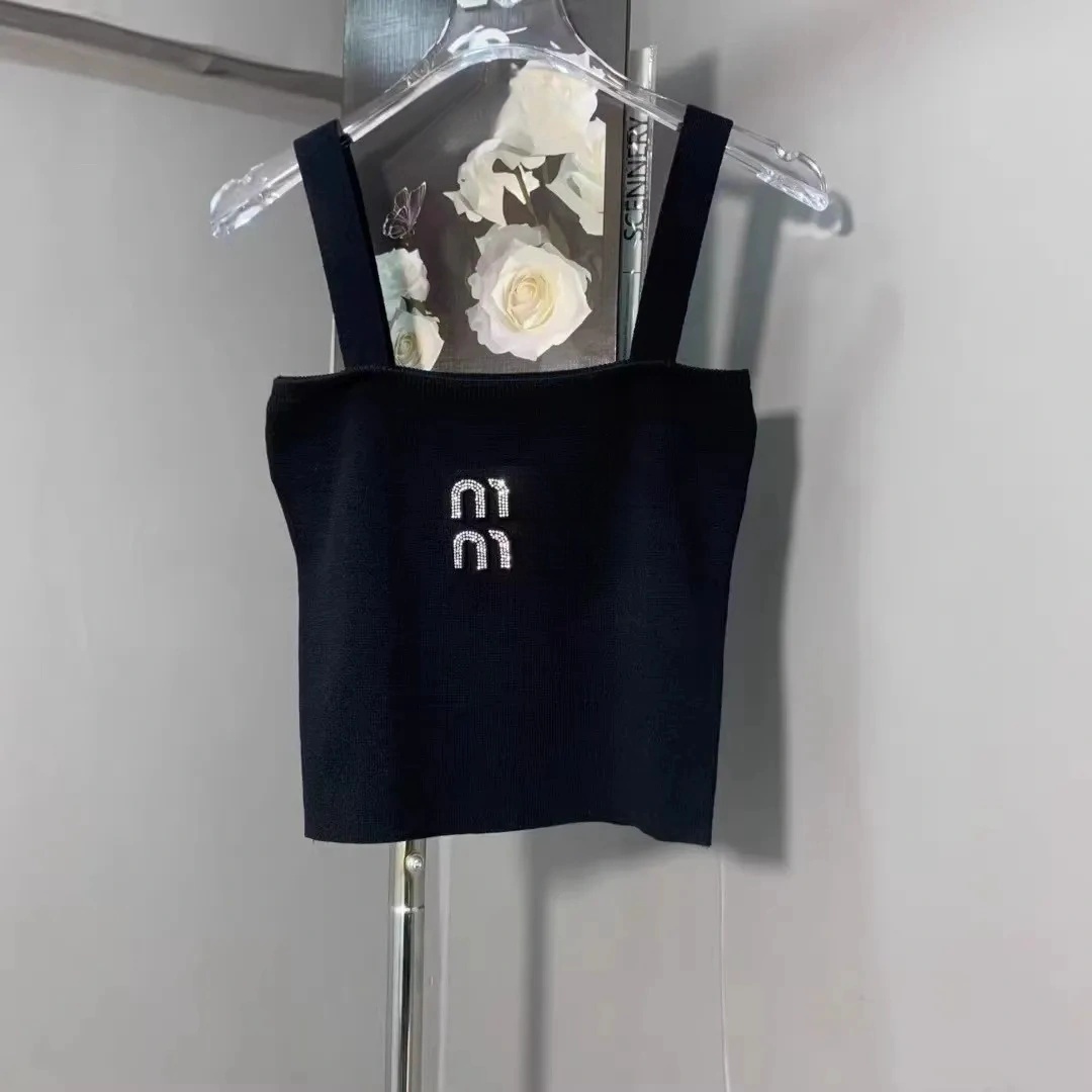 Women Tank Top Designer vest womens vests Summer fashion Breathable Tanks Diamond knitted vest sport Sport Tops womens sexy clothing