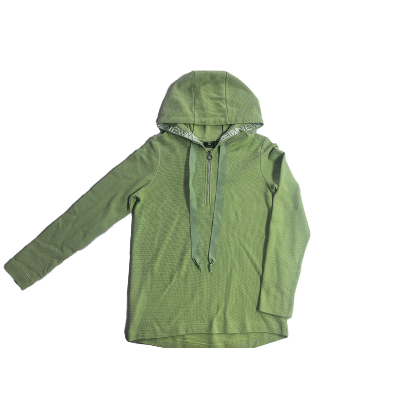 Casual Zippered Hoodie with Adjustable Drawstring Cuffs for Street Style