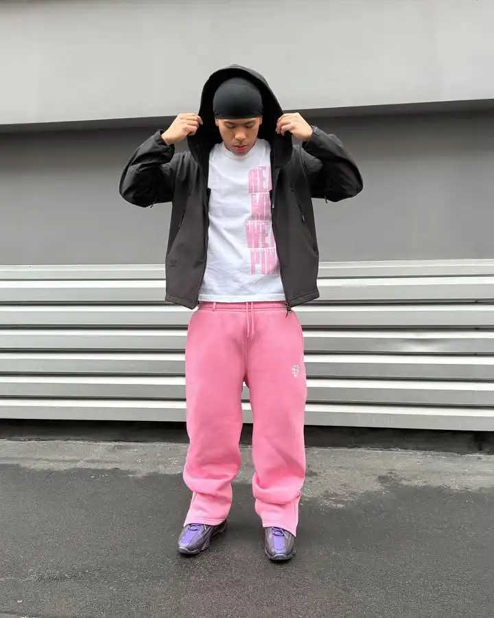 American style sports pants Y2K mens Harajuku womens hip-hop letter embroidered pocket pants Drawstr low waist wide leg TrousersT250319