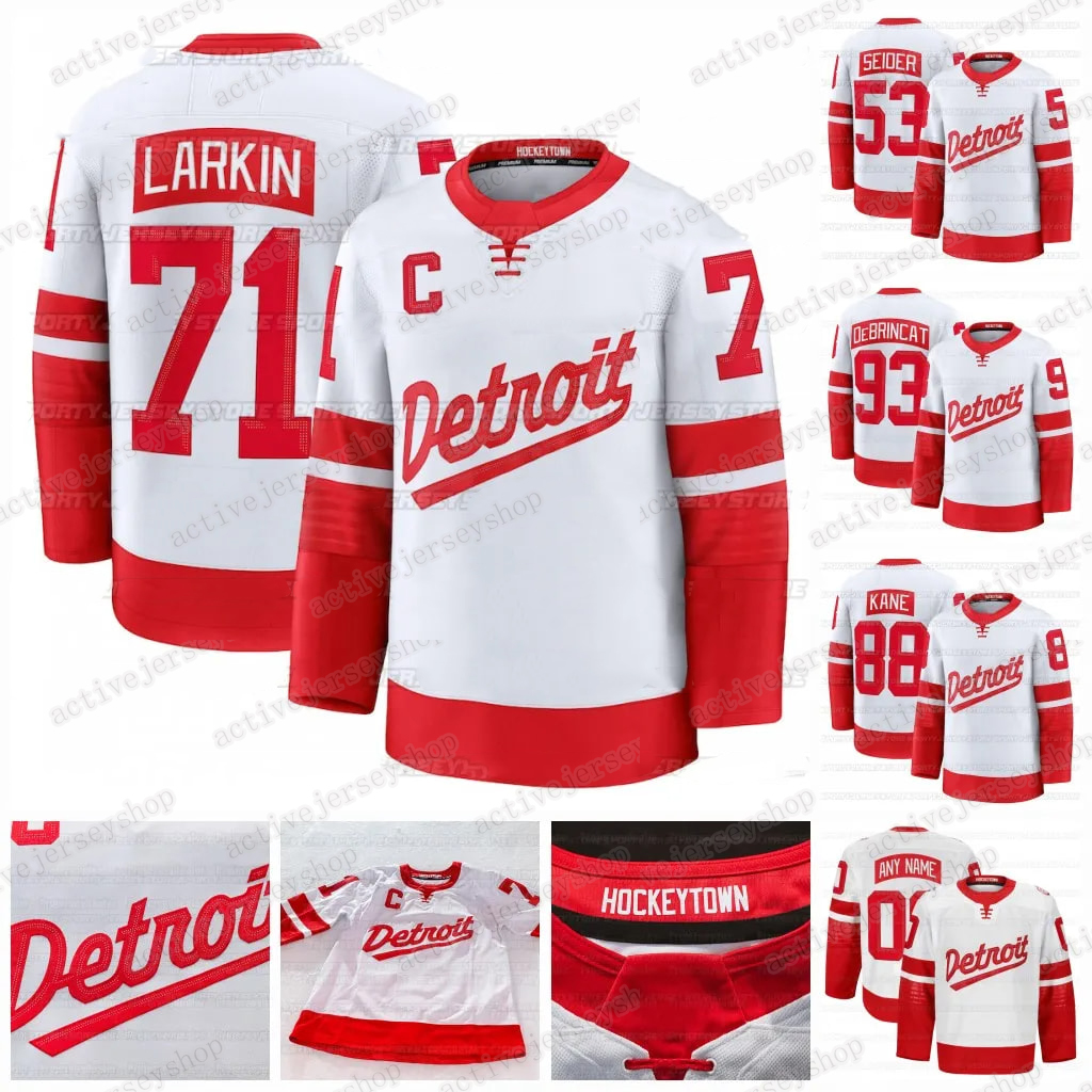 Larkins Lucas Raymond 2025 Stadium Series Jerseys Vladimir Tarasenko Patrick Kane Moritz Seider Ben Chiarot Simon Edvinsson
