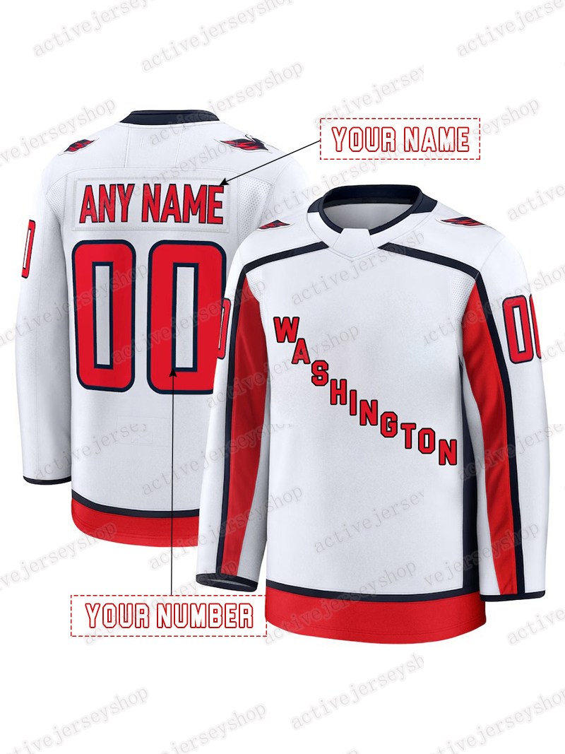 8 Ovechkin 2025 Cherry Blossom Hockey Jersey Dubois Oshie Wilsons Carlson McMichael Backstrom Custom Stitched Top