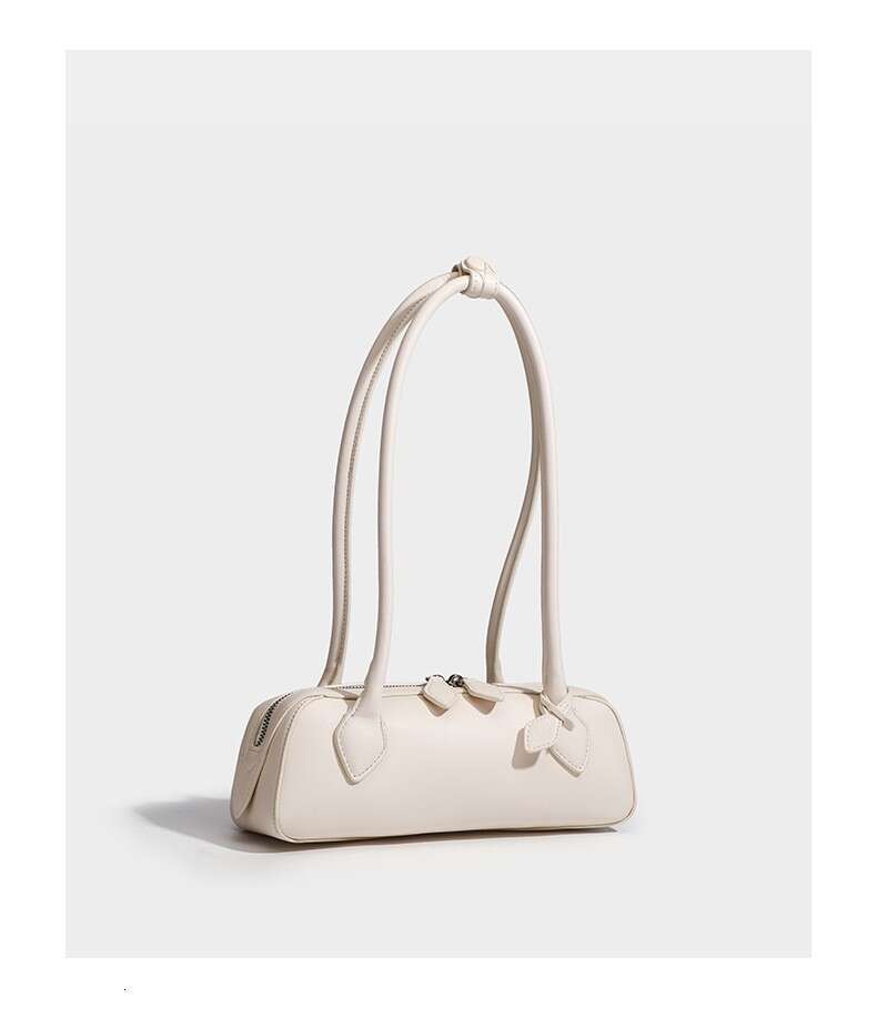 Baguette Purses Cowhide hot Sausage Armpit Bag - Genuine Leather Shoulder Bag, High-End Feeling French Stick Handbag