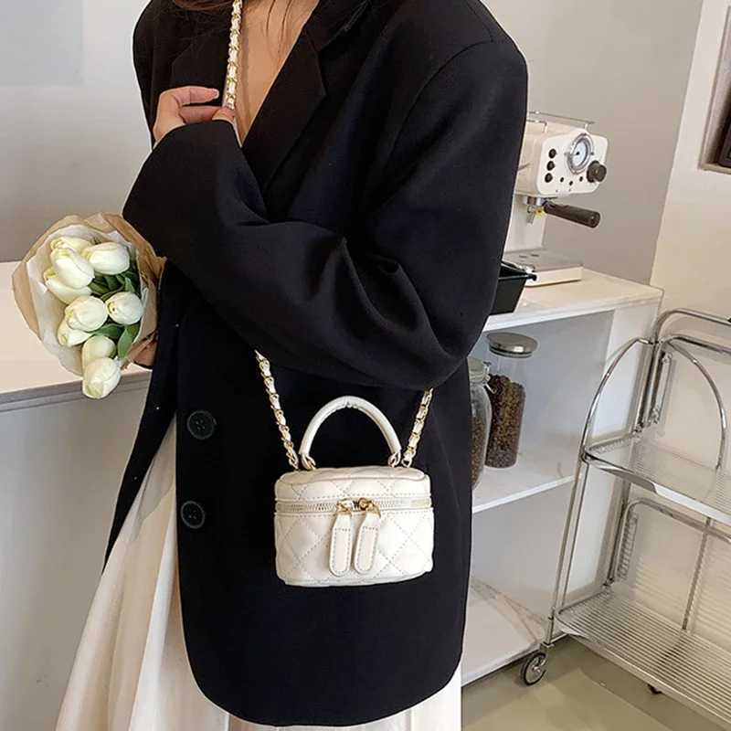 Children Mini Handbags Black PU Leather Bucket Bag for Girls Metal Chain Womens Small Crossbody Shoulder Bags Kids Coin PurseT250310