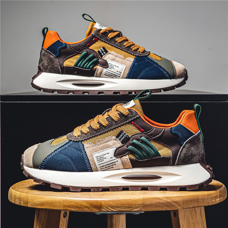 2025 Summer New Trendy Color Matching Fashion Designer Sports And Leisure Shoes Free Shipping Versatile Thick Soled Wear Resistant Board Outdoor Hip H