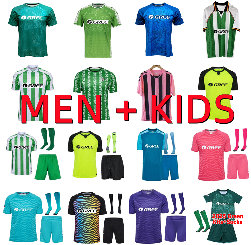 24 25 26 Real Betis Soccer Jerseys 2025 2026 ANTONY BARTRA LO CELSO EZ ABDE AITOR RUIBAL AVILA CHIMY BAKAMBU PERRAUD ISCO Football Shirts Camiseta De Futbol Men kids kit