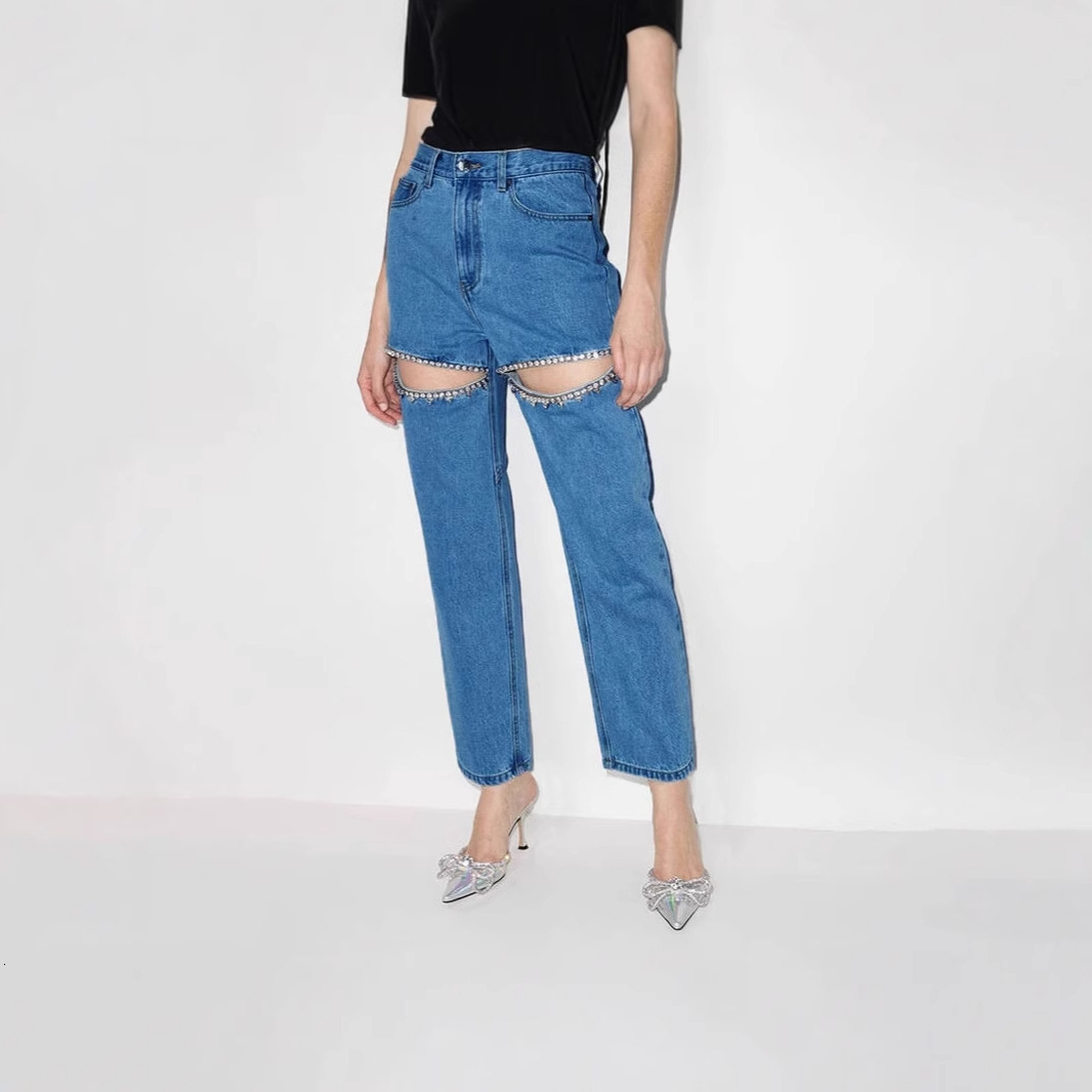 American Versatile Slimming 2025 New Spring Loose High Waist Long Straight Leg Pants Jeans For Women