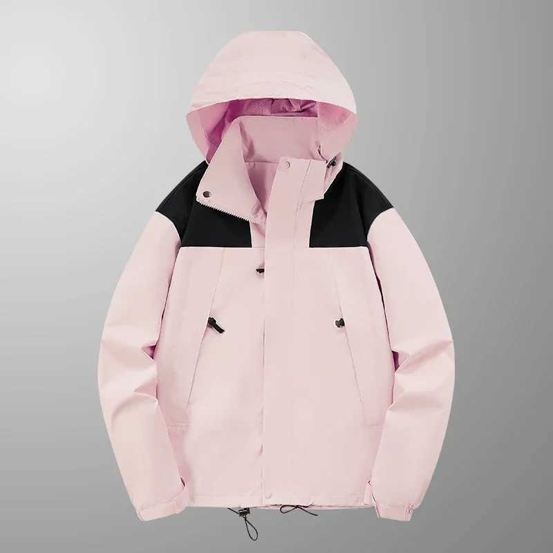 Spring Autumn Casual Jacket Men/Women Outdoor Waterproof Windproof Hooded Windbreaker Trench Coats Male Camping Hiking OutwearT250311