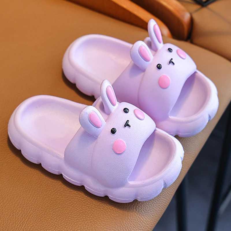 Children Slippers Shark Flip Flops Soft Sole Cartoon Slipper Women Man Bathroom Sandal EVA Non-slip Children Shoes SandalsT250311