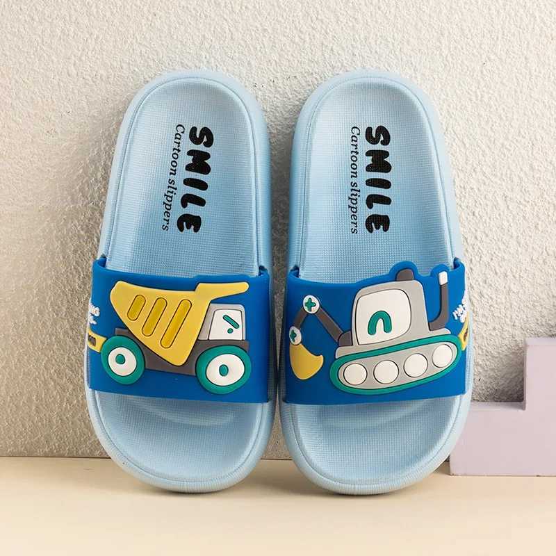 New Child Summer Shoes Boy Girl Sandals Cute Cartoon Slippers Parent-child Indoor Shower Non-slip Kid sand beach Sandal SlippersT250311