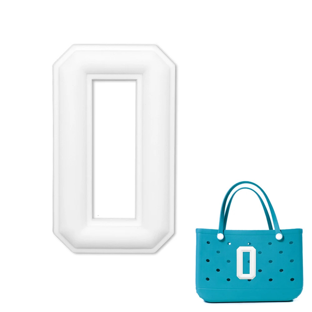 1 piece bag charm black and white digital accessories womens fashionable beach handbag decoration cute rubber pendant 250311