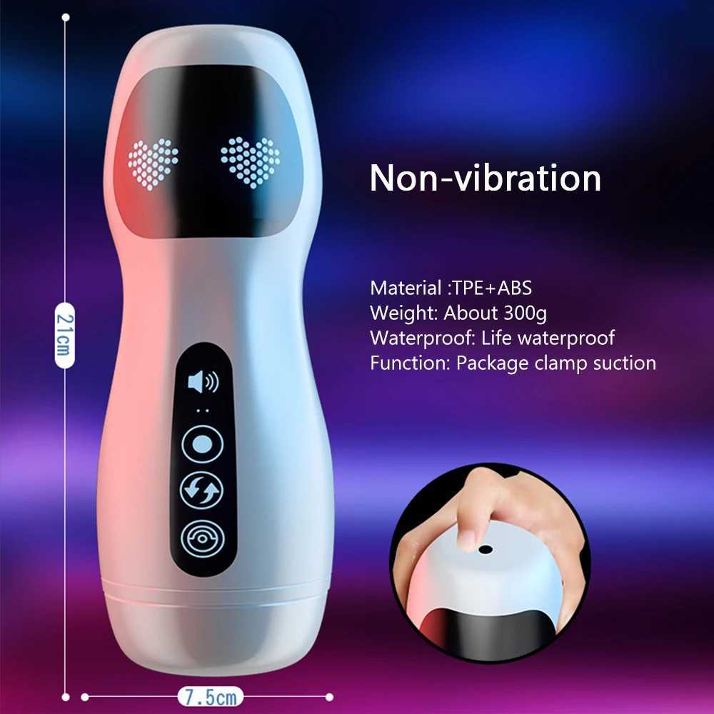 Automatic Male Masturbator Cup Sucking Vibration Blowjob Real Vagina Pocket Pussy Penis Oral Sex Machine Toys For Man Adults 18+ W250311
