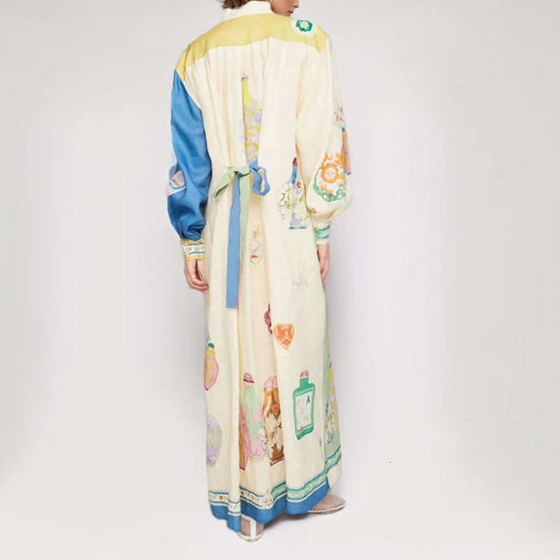 2025 New Casual And Fashionable Printed Shirt, Cardigan, Temperament Dress KLMY