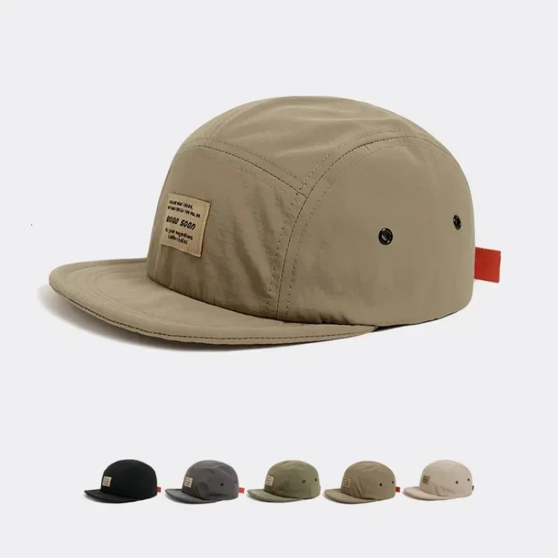 Japanese Quickdrying Breathable Short Brim Baseball Cap Men Women Face Small Foldable Soft Top Hiphop Hat 250311