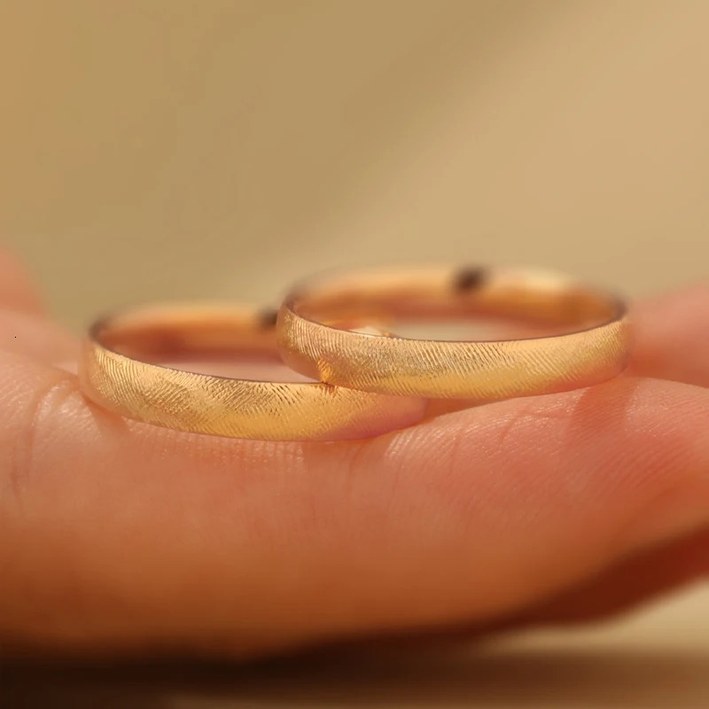 ner Handcrafted Simple Classic Fingerprint Texture S925 Sterling Silver Mens Couple Rings Engraved Gift 250213
