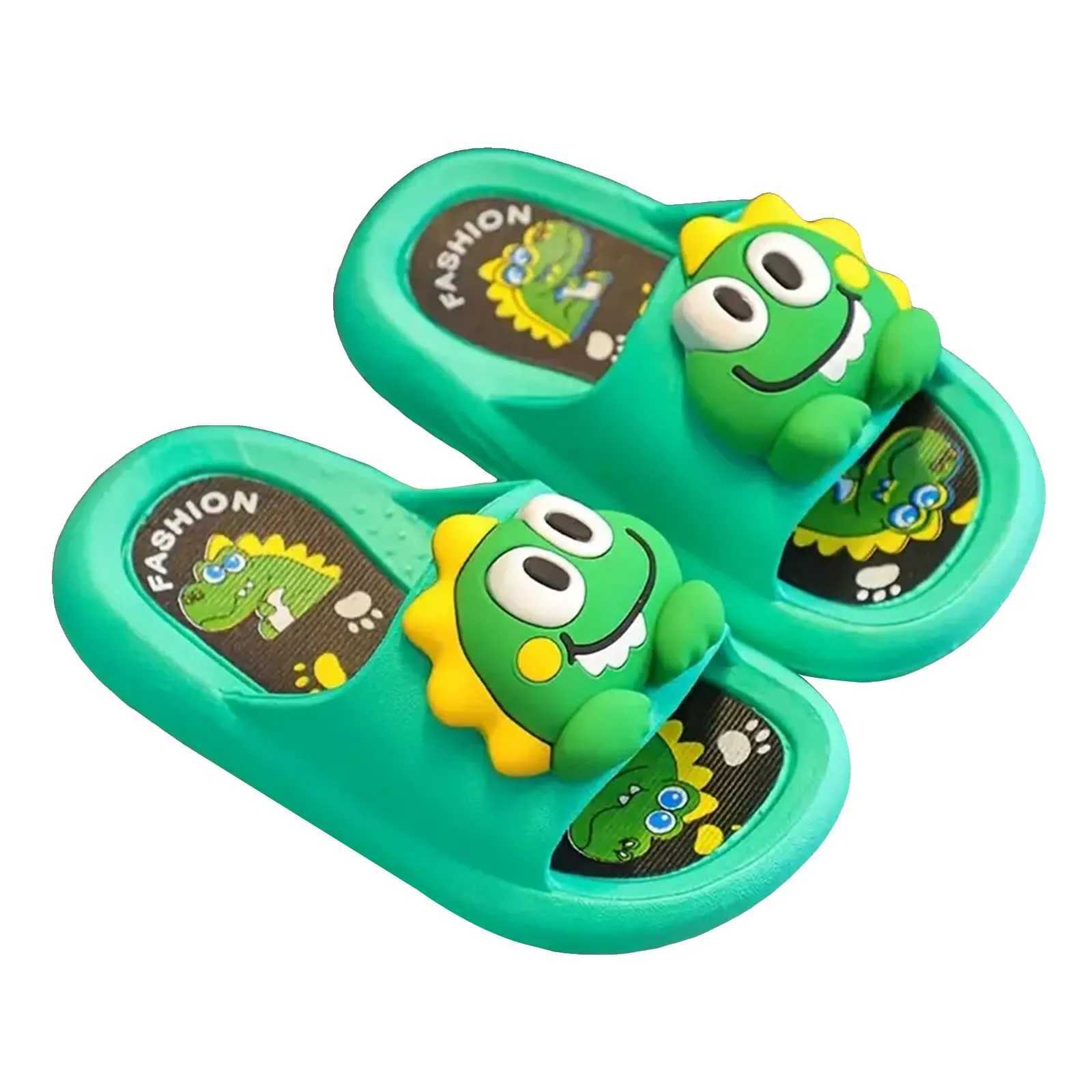 Children Slippers Cute Cartoon Beach Slippers For Kids Non Slip Boys Girls Summer Fuzzy Shoe Girls Furry SlippersT250311