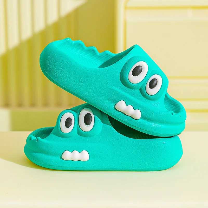 Kids Slippers Boys Girls Soft Bottom Slippers Babies Home Shoes Cartoon Pattern Children Indoor Non-slip Anti-odor Drag FootwearT250311