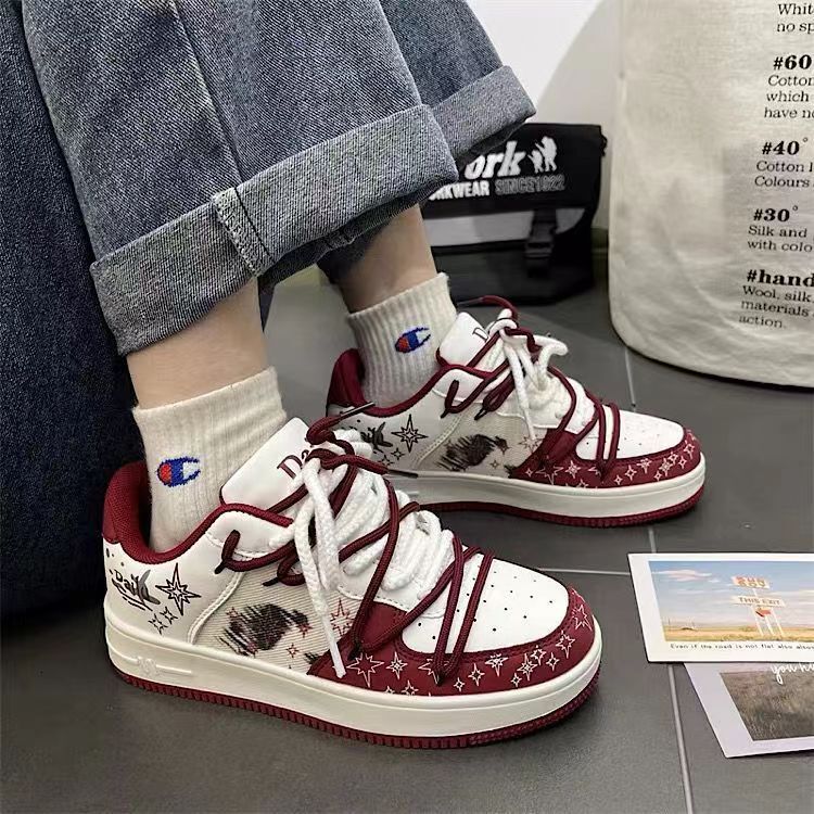 2025 Designer Spring And Summer New Shoes Internet Multi-function Men's Casual Shoes Red Graffiti Outdoor Shoes Student Couple Sports Shoes Child