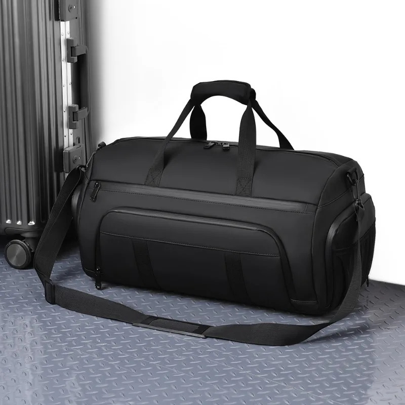 Minimalist Mens Waterproof Traver Bag High Quality y ner Duffle Large Capacity Shoulder with Shoe Compartment 250311