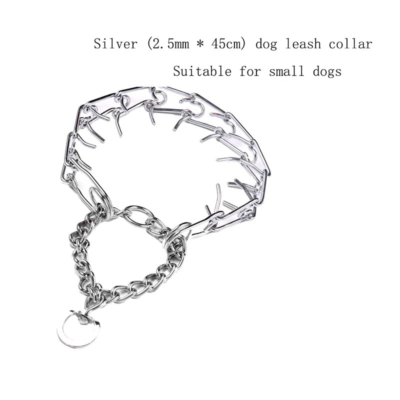 High Quality Dog Training Chains Iron Chain Bars for Dog Taming Spiked Adjustable Chain Collar