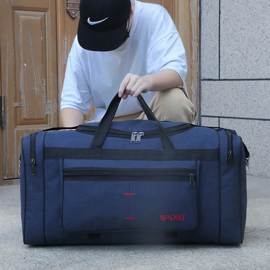 Shoulder Large Capacity Travel Bags Korean Version Waterproof Oxford Cloth Oversized Duffel Bag Men Luggage Big Handbag 250311