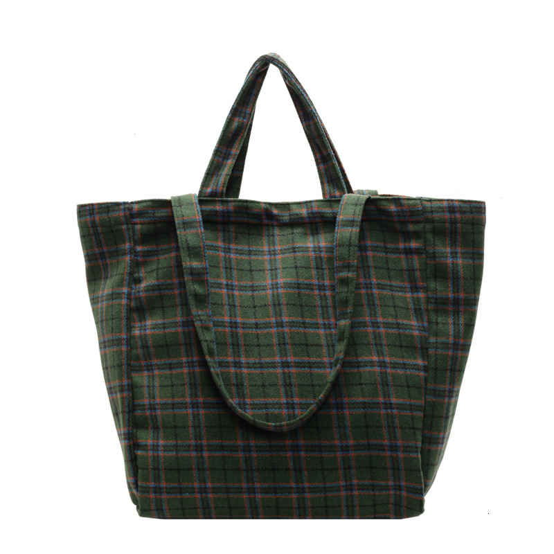 Free Shipping Large Capacity Tote Bag, Wool Plaid Fashionable Casual Handbag Multifunctional Commuting Shoulder Bag Women's Handbag