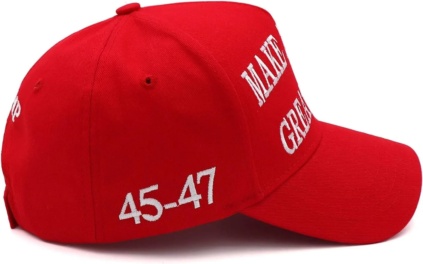 Fashion baseball cap MAGA US snaps adjustable outdoor sports hiphop trend solid color 250311