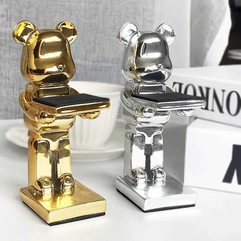 Aesthetic Bear Watch Display Rack Holder Creative Plating Bear Figure Watch Storage Shelf Support Decoration Table AccessoriesT250310