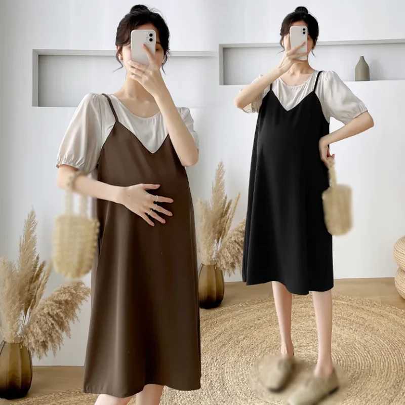 New Summer Loose Pregnant Womens DressT250311