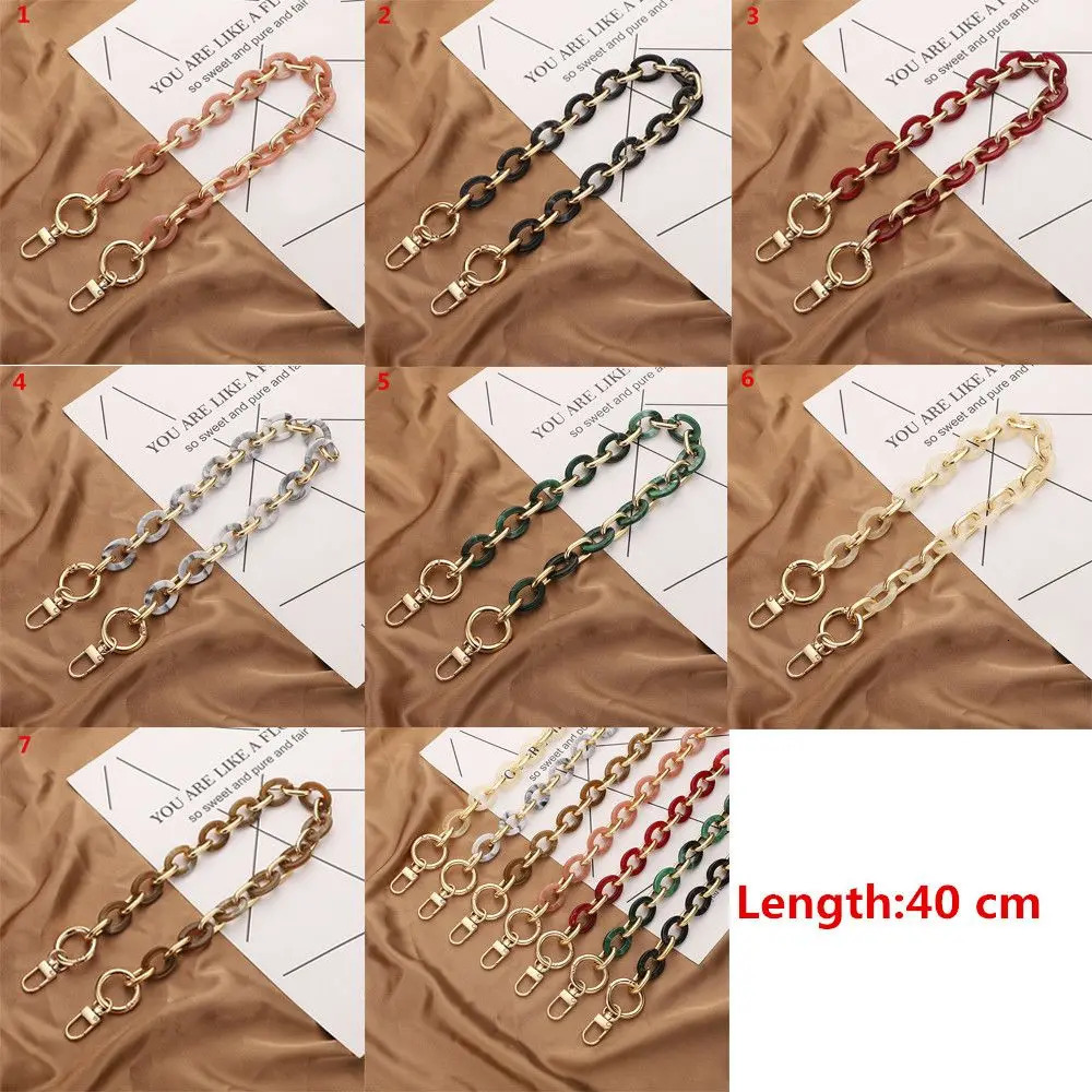 Acrylic Replaceable Detachable Bag Chain Strap Purse Handbag Straps Resin Crossbody Shoulder Diy Accessories 250311