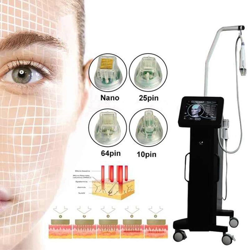 Vertical Gold Radio Frequency Microneedle Device Home Use RF Beauty Instrument Skin Rejuvenation Tightening Acne Scar Stretch Mark Treatment