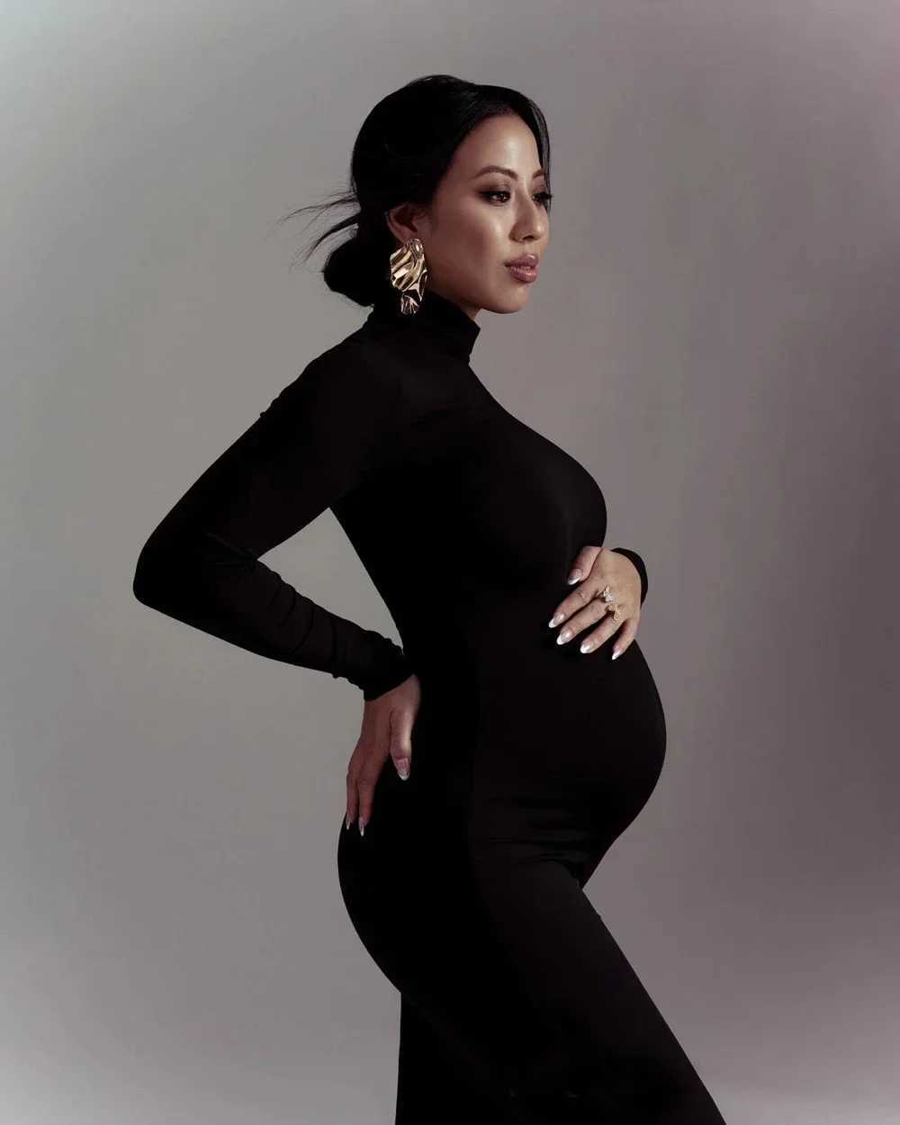 Maternity Dresses Pregnancy Women Maxi Long Dresses Clothes for Pregnant Babyshower Props X250224