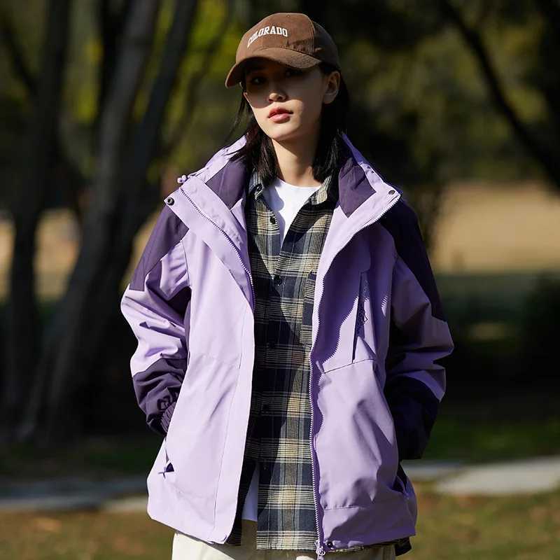 Windbreaker Hiking Jackets Women Outdoor Sports Clothes Waterproof Windproof Hiking Coat Reflective Zipper Climbing RainT250311