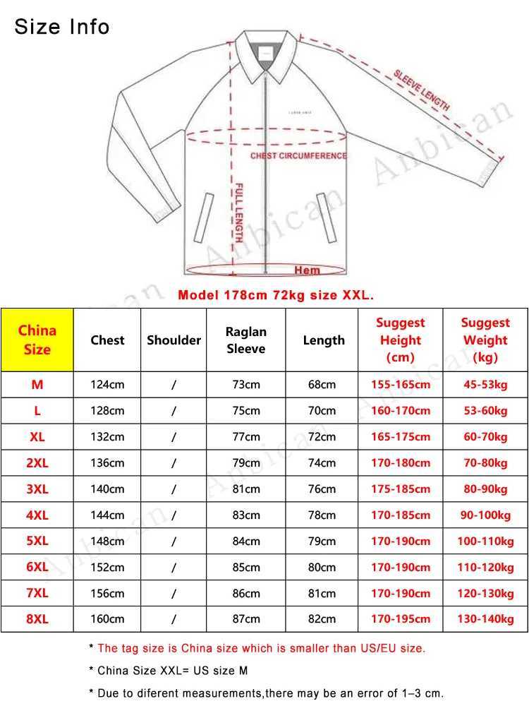 Plus Size Mens Windbreakers Hooded Casual Jacket Korean Fashion Big Pockets Oversized Outwear Windproof Jackets Loose Coat 8XLT250311