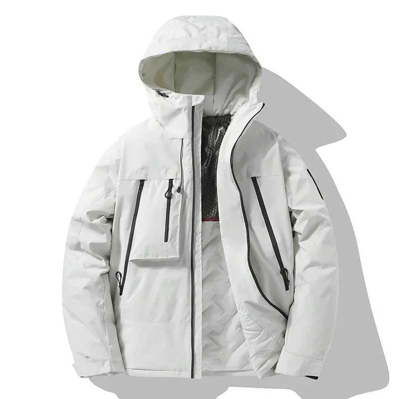 Winter Windproof Jacket Mens Outdoor Hiking Waterproof Graphene Warm Cotton Padded Coat Couples Fashion Ski Thickened ParkaT250311