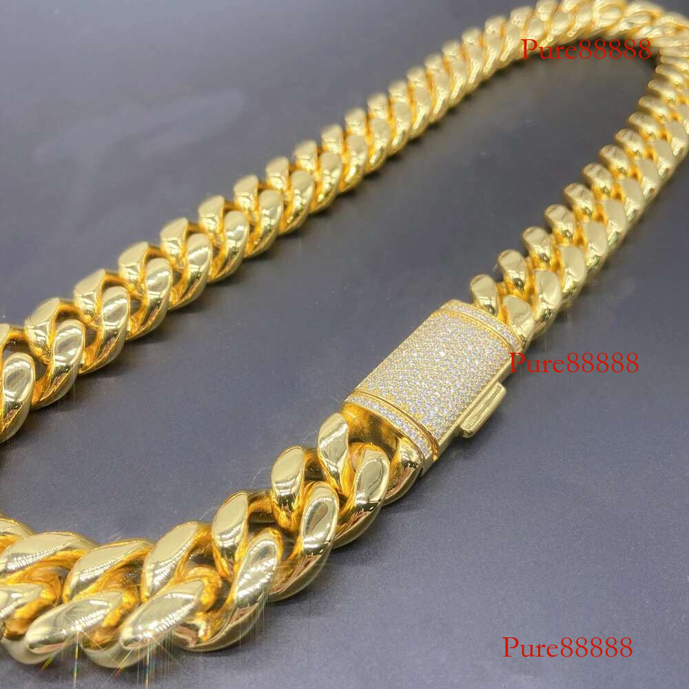 Nicomars Bracelet Hip Hop Original Sterg Sier Jewelry Moisssanite Dia Cuban Necklace